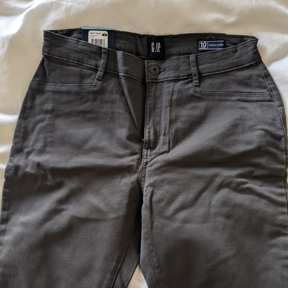 NWT Gap gray stretch skinny pants - Picture 5 of 6
